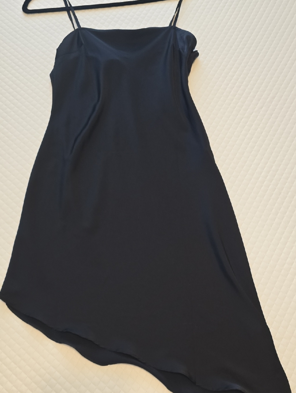 Forever 21 Black Asymmetrical Slip Dress